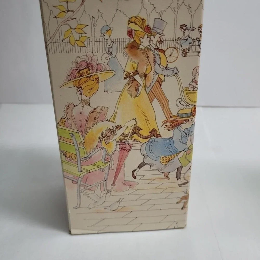 Vtg Avon Fly a Balloon Boy Blue, Creamery Milk Can Yellow‎ Floral Decanter